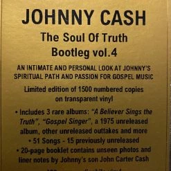 Famous Rock Shop/Vinyl Records Johnny Cash Bootleg VOL4 The Soul Of Truth Limited Edition 3LP Vinyl -Famous Rock Shop image e8790181 4774 4439 86fc 16b9614112a9 800x