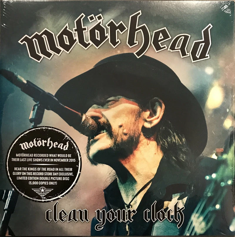 Famous Rock Shop Vinyl Records MOTORHEAD CLEAN YOUR CLOCK VINYL LP