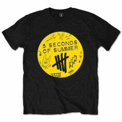 Music & Band Tees 5 Seconds Of Summer T-Shirt: Scribble Logo.
